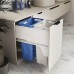PULSE HAMPER LM45 Корзина для белья выдвижная, 2 емкости (35л+35л), напр.полн.выдв., плавн.закр., цвет белый (LHM452-70WT)