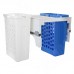 PULSE HAMPER LM60 Корзина для белья выдвижная, 2 емкости (35л+35л), напр.полн.выдв., плавн.закр., цвет белый (LHM602-70WT)