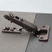 PULSE ХАРМОНИ ПЛЮС Петля без пружины накладная, стандартная 90/105, черный никель, HARMONY PLUS (HB90FO-NDS-BL)