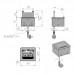 PULSE ФЛИП Блок розеток с откидной крышкой, 144*129 мм, 1 розетка, 1 USB, 1 USB Type-C, быстрая зарядка, серебро, FLIP (FU-S-1S1A1C-F-AL)