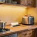 PULSE ФЛИП Блок розеток с откидной крышкой, 285*103 мм, 2 розетки, 1 USB, 1 USB Type-C, быстрая зарядка, серебро, FLIP (FU-S-2S1A1C-F-AL)