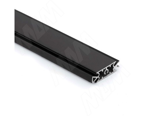 PULSE SLIM Несущий профиль под светодиодную ленту, черный (анод), L-3000 мм (SL3520PR-BL)