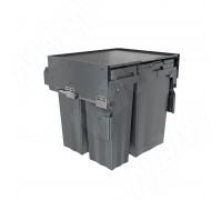 PULSE PROBOX MAX F60 Система сортировки и хранения, 4 емкости (2x15+2x27), креп. фасада, полн.выдв., плавн.закр., графит (MBN604-84DGMAX)