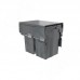 PULSE PROBOX F40 Система сортировки и хранения, 2 емкости (2x24), креп. фасада, полн.выдв., плавн.закр., крышка-полка, графит (MBN402-48DGMID)
