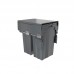 PULSE PROBOX F40 Система сортировки и хранения, 2 емкости (2x27), креп. фасада, полн.выдв., плавн.закр., крышка-полка, графит (MBN402-54DGMID)