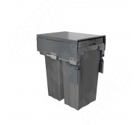 PULSE PROBOX F40 Система сортировки и хранения, 2 емкости (2x31), креп. фасада, полн.выдв., плавн.закр., крышка-полка, графит (MBN402-62DGMID)