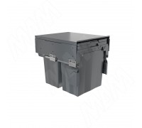 PULSE PROBOX F45 Система сортировки и хранения, 2 емкости (2x28), креп. фасада, полн.выдв., плавн.закр., крышка-полка, графит (MBN452-56DGMID)