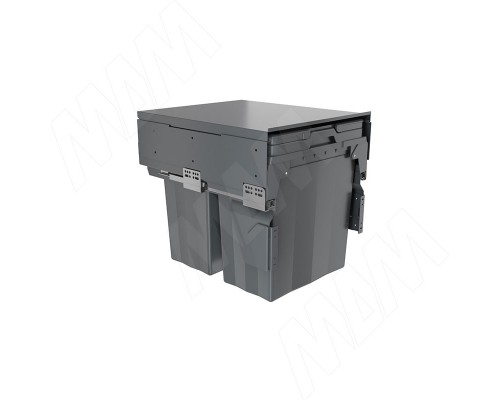 PULSE PROBOX F45 Система сортировки и хранения, 2 емкости (2x28), креп. фасада, полн.выдв., плавн.закр., крышка-полка, графит (MBN452-56DGMID)