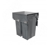 PULSE PROBOX F45 Система сортировки и хранения, 2 емкости (2x37), креп. фасада, полн.выдв., плавн.закр., крышка-полка, графит (MBN452-74DGMID)
