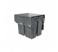 PULSE PROBOX F45 Система сортировки и хранения, 3 емкости (2x13+1x28), креп. фасада, полн.выдв., плавн.закр., крышка-полка, графит (MBN453-54DGMID)