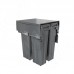 PULSE PROBOX F45 Система сортировки и хранения, 3 емкости 69л (2x16+1x37), креп. фасада, полн.выдв., плавн.закр., крышка-полка, графит (MBN453-69DGMID)
