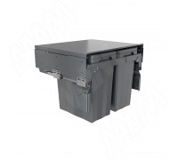 PULSE PROBOX F60 Система сортировки и хранения, 2 емкости (2x28), креп. фасада, полн.выдв., плавн.закр., крышка-полка, графит (MBN602-56DGMID)