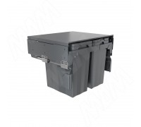 PULSE PROBOX F60 Система сортировки и хранения, 3 емкости 54л(2x13+1x28), креп. фасада, полн.выдв., плавн.закр., крышка-полка, графит (MBN603-54DGMID)