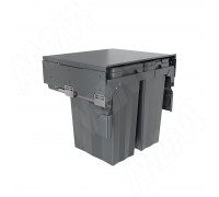 PULSE PROBOX F60 Система сортировки и хранения, 3 емкости (2x15+1x33), креп. фасада, полн.выдв., плавн.закр., крышка-полка, графит (MBN603-63DGMID)