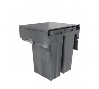 PULSE PROBOX F60 Система сортировки и хранения, 3 емкости (2x16+1x37), креп. фасада, полн.выдв., плавн.закр., крышка-полка, графит (MBN603-69DGMID)