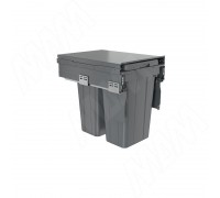 PULSE PROBOX LT F40 Система сортировки и хранения, 2 емкости (2x18), креп. фасада, полн.выдв., плавн.закр., графит (BRD402-36DG)