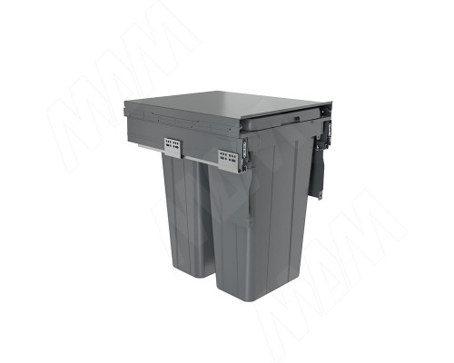 PULSE PROBOX LT F45 Система сортировки и хранения, 2 емкости (2x27), креп. фасада, полн.выдв., плавн.закр., графит (BRD452-54DG)