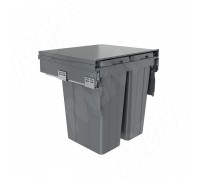 PULSE PROBOX LT F60 Система сортировки и хранения, 2 емкости (2x35), креп. фасада, полн.выдв., плавн.закр., цвет графит (BRD602-70HDG)