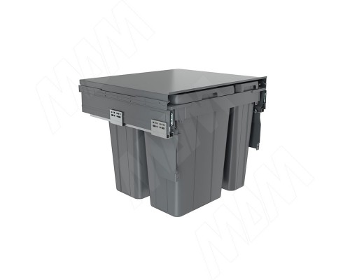 PULSE PROBOX LT F60 Система сортировки и хранения, 4 емкости (2x9+2x21), креп. фасада, полн.выдв., плавн.закр., цвет графит (BRD604-60HDG)