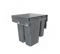 PULSE PROBOX LT F60 Система сортировки и хранения, 4 емкости (2x9+2x27), креп. фасада, полн.выдв., плавн.закр., цвет графит (BRD604-72HDG)