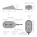 PULSE АУРА Светильник овальный с выключателем на взмах, диммируемый, USB, 12V, 2,5W, черный, AURA (AU12-MSUSB-BL-NW3)
