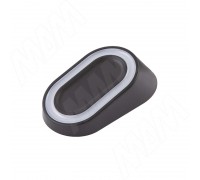 PULSE АУРА Светильник овальный, 12V, 2,5W, черный, AURA (AU12-NO-BL-NW3)