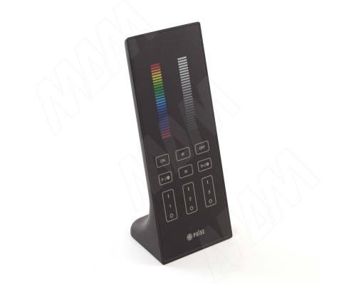 PULSE СМАРТ,  Пульт дистанционного управления контроллером для  лент RGB/RGBW/RGBCCT,  сенсорный, вертикальный, 3 зоны, 2.4 ГГц, SMART (RE-TT-RGBCCT-R-3Z-BL)