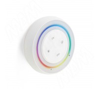 PULSE СМАРТ,  Пульт дистанционного управления контроллером для  лент  RGB, RGBW, RGBCCT, сенсорный, c круглым магнитным креплением, белый, 2.4 ГГц, SMART (RE-RND-RGBCCT-R-WH)