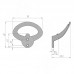 PULSE Крючок двухрожковый хром матовый (HK.44.SP)