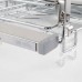 PULSE БАРРА Корзина-посудосушитель 4S 800мм, крепление к фасаду, полное выдвижение, плавное закрывание, пластиковый поддон, хром, BARRA (DRB4.B111.80SF.CH)
