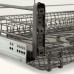 PULSE БАРРА Корзина-посудосушитель 3S 450мм, крепление к фасаду, полное выдвижение, плавное закрывание, пластиковый поддон, графит, BARRA (DRB3.B111.45SF.GR)
