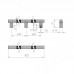 Giusti Ручка-рейлинг 900мм Timeless metal titanium (WMN.887.900.2N2N)