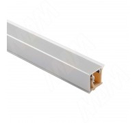 Volpato Плинтус алюминиевый квадратный  L=4,2м, алюминий матовый (77.0007.TR 4,2M)