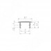 Zapet Профиль FW5, врезной, белый матовый, 19,5х8,5 мм, L-3000 (LSP-FW5-PC-3000-0)