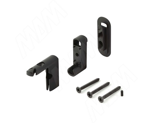 Eureka SLIM угловое соединение с креплением к стене/потолку, черный (SL3524NBL)