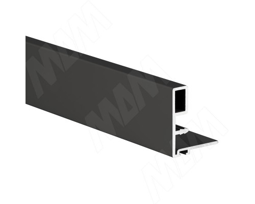 Cinetto Профиль-ручка узк., для фасада 18 мм, черный (анод), L-6000 (PR480950PR)