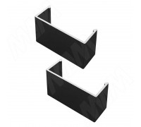 Cinetto PS65 Декоративная заглушка для двери, черный, комплект 2 шт. (PS65KO79030001)