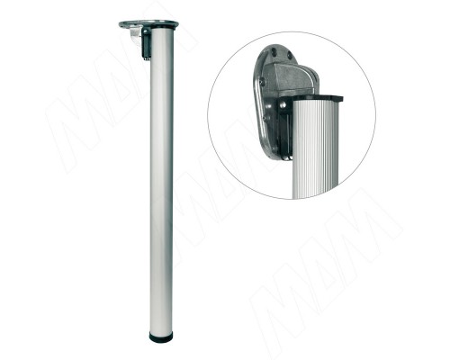 Camar РИМ Опора для стола складная, D50, Н700+30 мм, хром матовый, 1шт. (T027.C70N.208)