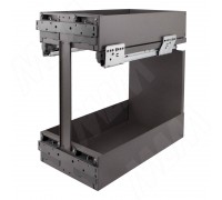 Vibo LAMINA Двухуровневая корзина, 300 мм, с боковым крепл., направл. Nova Pro (EGTGM30B2LGM)