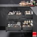 Vibo LAMINA Угловой механизм FLYBOX, 2 уровня, 4ре корзины, плавн.закр, универсальный, графит, комплект (FLYB45LGMNP)