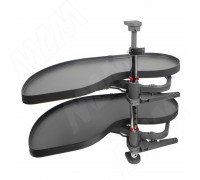 Vibo FLY MOON 3.0 LAMINA, механизм угловой пов., 2 полки, сплошной борт, с доводчиком, графит, левый (FLY3STM2SXVGFSE1)