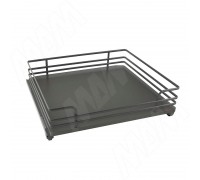 Vibo GALAXY Корзина 600 мм, эллипт. прут, противоск. покр., креп. фасада, направл. плавн. закр. Nova Pro, графит (CCTGM60OMPGASVGF)
