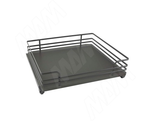 Vibo GALAXY Корзина 600 мм, эллипт. прут, противоск. покр., креп. фасада, направл. плавн. закр. Nova Pro, графит (CCTGM60OMPGASVGF)