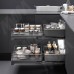 Vibo FLYBOX GALAXY Угловой механизм , 2 уровня, 4 корзины, плавн.закр, универсальный, графит, комплект (FLYB45VGFNP)