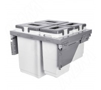 Vibo GLOBE 60. Система сортировки и хранения, 4 емк.: 20л+20л+10л+9л, креп. фасада, полн.выдв., плавн.закр., напр. Nova Pro (PGTM604MG)