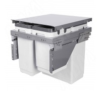 Vibo GLOBE EVO 45 система сортировки и хранения, 3 емк.: 30л+10л+9л, крышка-разделитель, креп. фасада, полн.выдв., плавн.закр., напр. Nova Pro (PGTM453RFG)