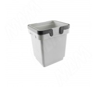 Vibo SINGLE S Ведро с ручками, пластик, объем 7л, H=260мм, цвет серый (SM07G)