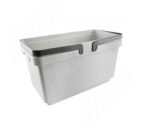 Vibo SINGLE XL Ведро с ручками, пластик, объем 20л, H=260мм, цвет серый (XL20G)