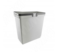 Vibo SINGLE XL Ведро с ручками, пластик, объем 33л, H=460мм, цвет серый (XL33G)