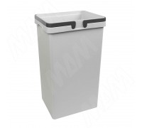 Vibo SINGLE XL Ведро с ручками, пластик, объем 50л, H=570мм, цвет серый (XL50G)